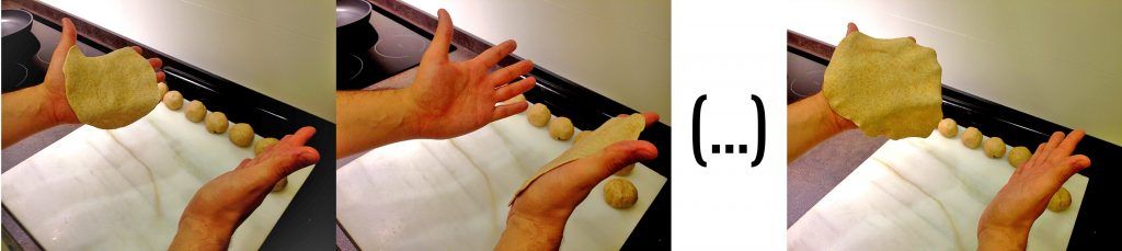 extendiendo chapati