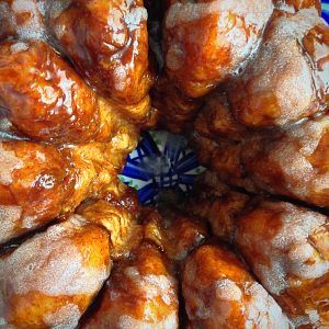 Monkey Bread, con glaseado